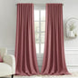 MIULEE Dusty Rose Back Tab Blackout Curtains 52x108 Inch Long 2 Panels Set | by MIULEE