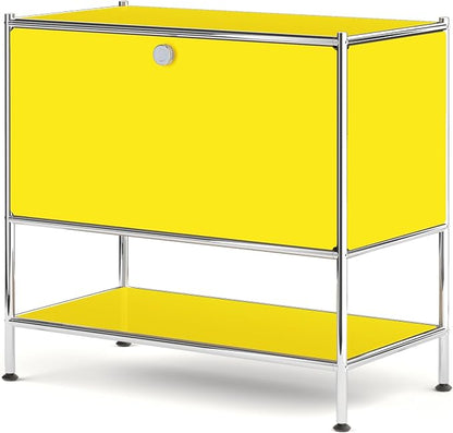 Metal Sidetable with Flap Door, 27.5" Height by SIMPLINK