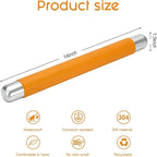 Rolling Pin Dough Roller for Baking with Thickened Non Stick Silicone Metal Handle Rolling Pin Stainless steel Fondant Roller Pin Cookie Pastry Kitchen Accessories 13.8 X 1.5 Inches