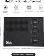 Espresso Tamping Mat - Thick Silicone Tamper Mat Coffee Bar Mat, Non-slip Coffee Tamper Holder Pad for Baristas Home