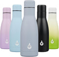 BJPKPK Insulated Water Bottle 12oz Small Stainless Steel Water Bottles Reusable Metal Thermos Keep Cold and Hot,Mist Grey