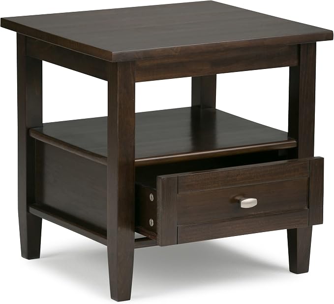 SIMPLIHOME Warm Shaker Solid Wood 20 inch Wide Transitional-Style End Tables in - Image 2