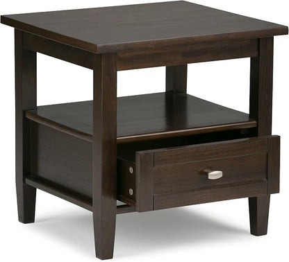 SIMPLIHOME Warm Shaker Solid Wood 20 inch Wide Transitional-Style End Tables in - Image 2