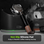 IKAPE Espresso Knock Box for Coffee Grounds, Barista Tool Enhanced for Better Manipulation - Black Espresso Machine Coffee Puck Disposal Box
