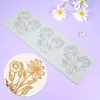 TUKE Flower Silicone Cake Lace Mold Cake Decorating Tool Border Decoration Lace Mold Kitchen Baking Tool (K_ Flower)