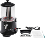 10L Commercial Hot Chocolate Machine Maker,110V Hot Chocolate Melting Machine,Temperature Adjustable Hot Beverage Warmer Dispenser for Chocolate Coffee Milktea (Black)