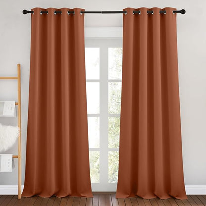 NICETOWN Bedroom Blackout Curtains 90 inches Long 2 Panels Set by NICETOWN