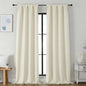 Simplebrand Ava Light Beige Light Filtering Curtains by Simplebrand