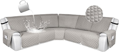 HDCAXKJ 100% Waterproof Reclining Sectional Couch Covers L Shape Recliner Sofa by HDCAXKJ