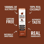 Boba Tea Hydration | Electrolyte Powder Drink Mix | Coconut Water | 1000mg Electrolytes, Vitamin C | 16 Stick Packets