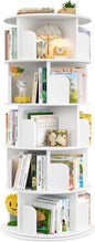 Aheaplus Rotating Bookshelf, 360 Display Wood Spinning Bookshelf Tower by Aheaplus