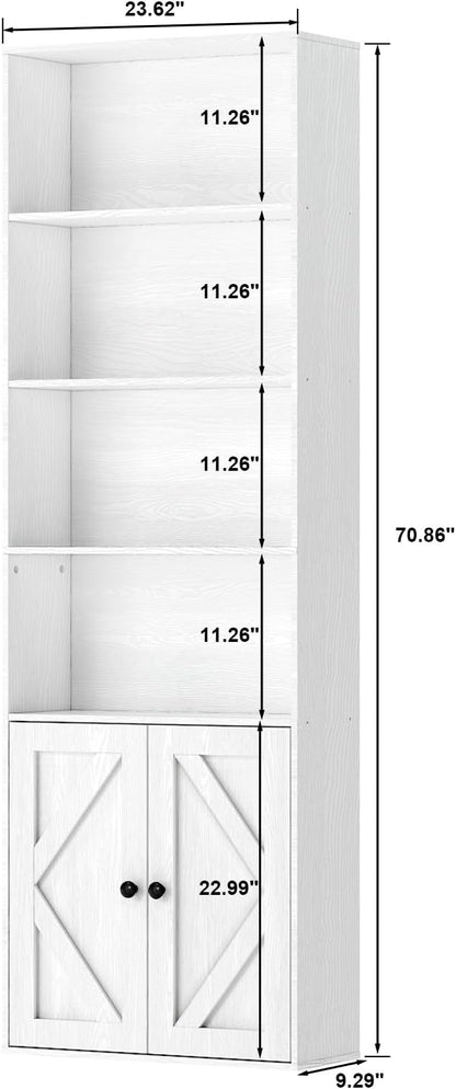 Bookshelf, 6-Tier Floor Bookcase - Image 3