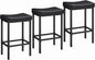 HOOBRO Bar Stools, Counter Height Bar Stools, Saddle Stools, 24.8" Barstools by HOOBRO