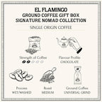 Bacha Coffee | El Flamingo Single Origin Signature Nomad Collection, Medium Roast, 100% Arabica Specialty Coffee, Ground Beans, 250g