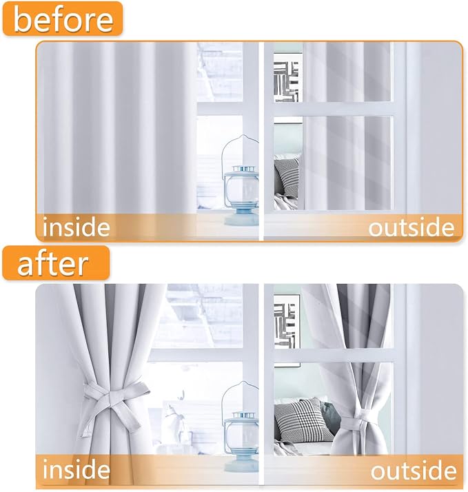 Blackout Curtains for Bedroom, 42 x 84 Inches Long, Energy Saving, Window - Image 5