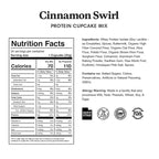 ProDough High Protein- Gluten Free Cupcake Mix, Low Carb, 13g of Protein per Cupcake, No Added Sugars, Keto Friendly, Makes 12, Healthy Dessert (Cinnamon Swirl)