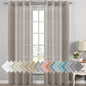 H.VERSAILTEX Linen Curtains Flax Linen Blended Curtain Panels by HVERSAILTEX