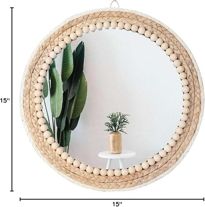 Poeme Boho Wall Mounted Round Mirror - Image 7