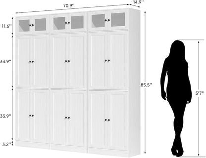 TUSY 85.5" Modern Tall Bookcase - Image 2