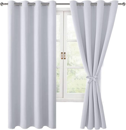 Blackout Curtains for Bedroom, 52 x 63 Inches Length, Window Curtains for by Hiasan