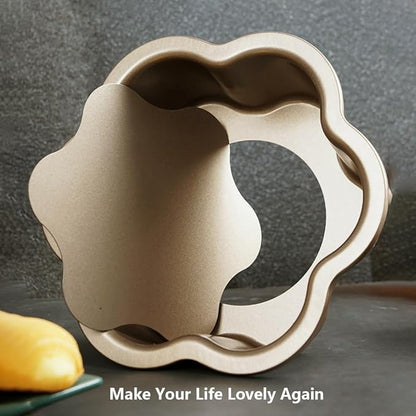 Specialty Forms NonStick Baking Tray Shaped Cake Bread Pizza Baking Pan Golden Carbon Steel