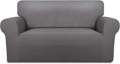 PureFit Stretch Loveseat Covers Fleece Couch Covers by PureFit