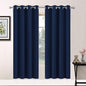 Yakamok Room Darkening Curtains 52x72 inch Length Navy Blue-Living Room | 2 by Yakamok