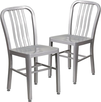 Flash Furniture Gael Indoor/Outdoor Modern Metal Dining Chairs, by FlashFurniture