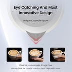 MHW-3BOMBER Espresso Steaming Pitcher Milk Frothing Pitcher Stainless Steel Milk Coffee Cappuccino Latte Art Barista Cup 20oz/600ml P5021W