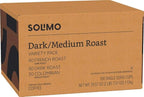 Amazon Brand - Solimo Coffee Pods, Assorted pack (French, Dark, Colombian), Compatible with Keurig 2.0 K-Cup Brewers, 100 Count (Pack of 5)