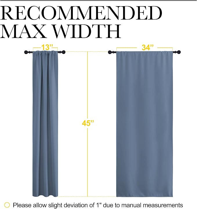 NICETOWN Kitchen Curtains, Short Blackout Curtains & Drapes, Thermal Insulated - Image 7