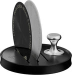 MHW-3BOMBER 51mm Espresso Puck Screen - 0.2mm Ultra Thin Espresso Puck - Metal Reusable Coffee Filter for Portafilter Basket 51mm - Puck Screen with Stand 3 Pack FG7050-OS