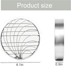 Concha Cutter Mexican Bread Mold - 4.1 Inch Stainless Steel, Two-Sided Concha Stamp for Pan Dulce, Premium Metal Bread Shape Cutter, Cortadora De Pan Mexicano