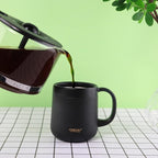 16OZ Stainless Steel Insulated Coffee Mug with Handle, Double Wall Vacuum Tumbler Cup with 2 Lids, Thermal Coffee Cup