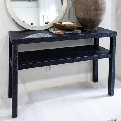 East at Main Indigo Road by Egypt Sherrod Gia Raffia Console Table - Image 2
