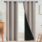 SimpleHome Natural 100% Blackout Curtains Room Darkening Living Room 84L | by SimpleHome