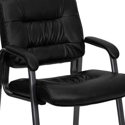 Flash Furniture Haeger Black LeatherSoft Executive Side Reception Chair - Image 6