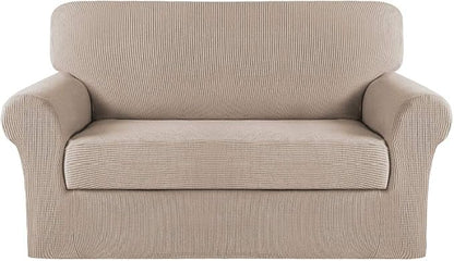 Turquoize Stretch Sofa Slipcover 2 Pieces Sofa Cover Couch Cover by Turquoize