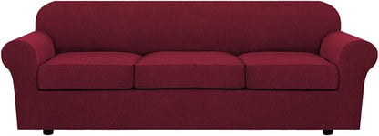 H.VERSAILTEX 4 Piece Stretch Sofa Covers by HVERSAILTEX