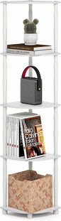 Furinno Turn-N-Tube Storage Shelves, 5-Tier Open Frame Book Shelf, Standing by Furinno-FitsYourSpaceFitsYourBudget