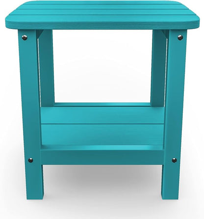 SERWALL Double Adirondack Side Table End Table Set of 6- Tiffany - Image 7