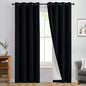 Yakamok Black 100% Blackout Curtains 84 Inches Long by Yakamok