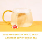 TEARELAE - Ginger Tea Bags, 64 Count - 100% Pure Ginger Root Tea, Soothing & Spicy - Non-GMO - Caffeine-free - Aid Digestion & Support Respiratory