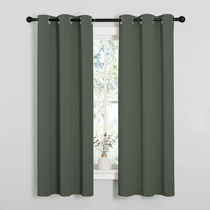NICETOWN Thermal Insulated Curtains Blackout Draperies, Window Treatment Solid by NICETOWN