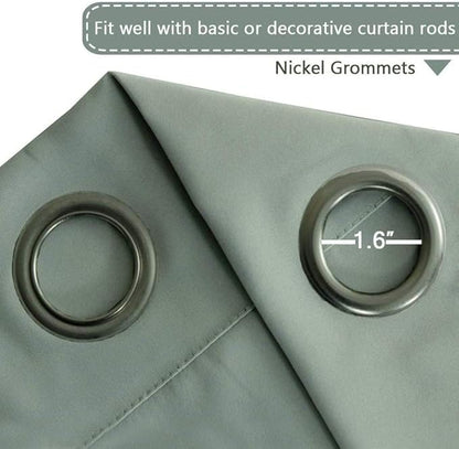 H.VERSAILTEX Blackout Patio Curtains 100 x 90 Inches - Image 4
