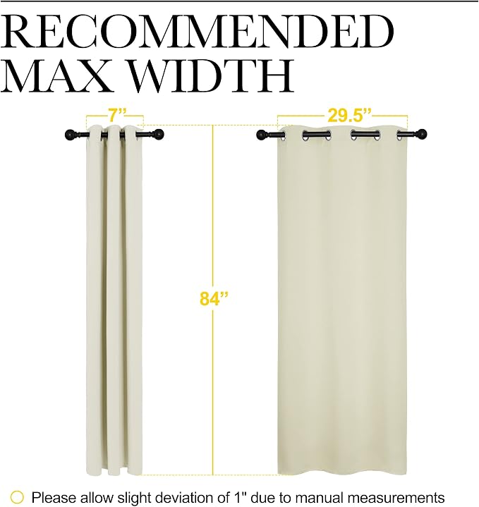 NICETOWN Blackout Curtains for Bedroom, Thermal Insulated Curtains & Drapes - Image 6