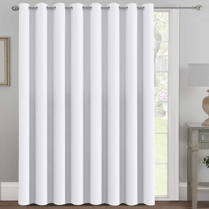 H.VERSAILTEX Patio White Curtains 100 x 102 Inches by HVERSAILTEX