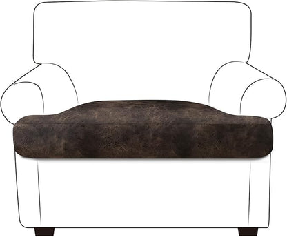 ANARACHON Leather Look Couch Cushion Covers Sofa Seat Slipcovers Sets Couches by ANARACHON