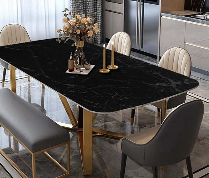 Arthome 23.6x200 Inches Black Marble, Peel and Stick Wallpaper, Marble Contact - Image 3