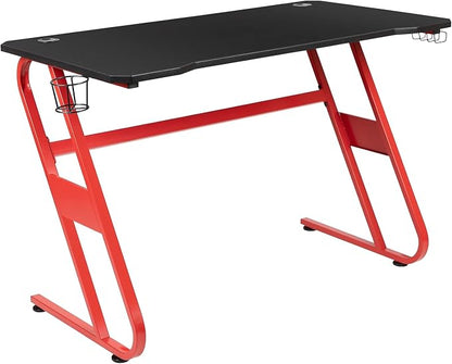 Flash Furniture Fisher Red Gaming Ergonomic Desk by FlashFurniture